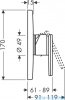 Hansgrohe Axor Citterio Jednouchwytowa bateria prysznicowa podtynkowa 39655000